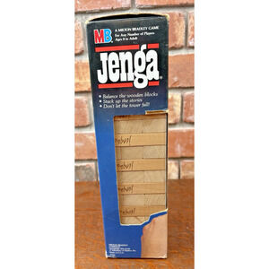 VINTAGE Original JENGA Classic Game 1986 Complete w Box 4793 MB Milton Bradley